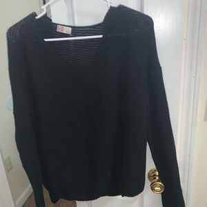 Black knit sweater